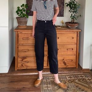 Everlane utility barrel pant in black